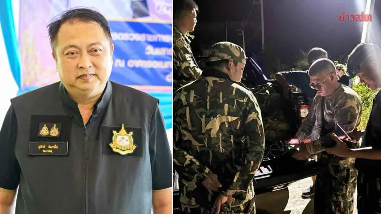 Officials Treat Injured Wild Elephant in Kanchanaburi