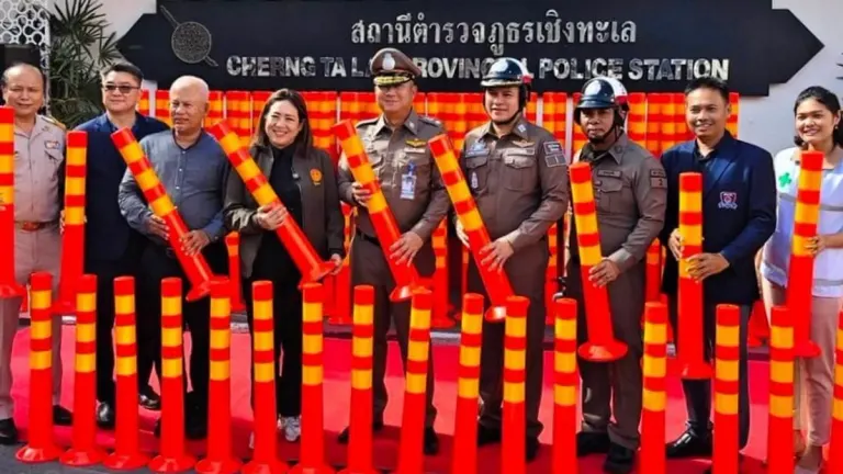 Cherng Talay Police Install Barriers to Prevent Lane-Crossing Crashes