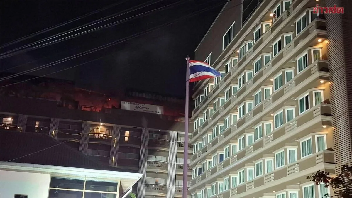 Hotel Fire in Pattaya Brought Under Control After Spreading to Guest Rooms; Three Injured