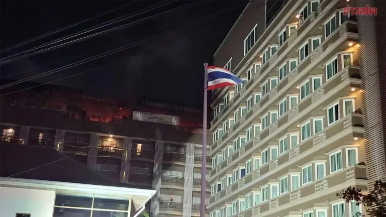 Hotel Fire in Pattaya Brought Under Control After Spreading to Guest Rooms; Three Injured