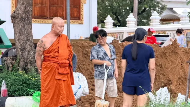 Monk Orders Unlimited Sand Distribution to Aid Flood Victims