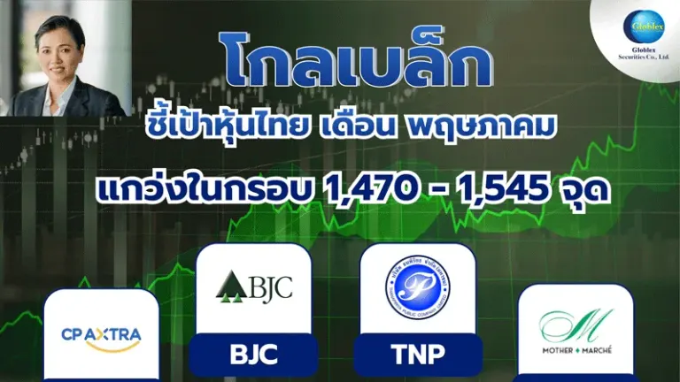 Globlex Sets Thai Stock Market Range at 1,470-1,545 Points in May; Recommends Accumulating Retail Stocks Amid 'Thailand Helping Thailand Plus' Stimulus