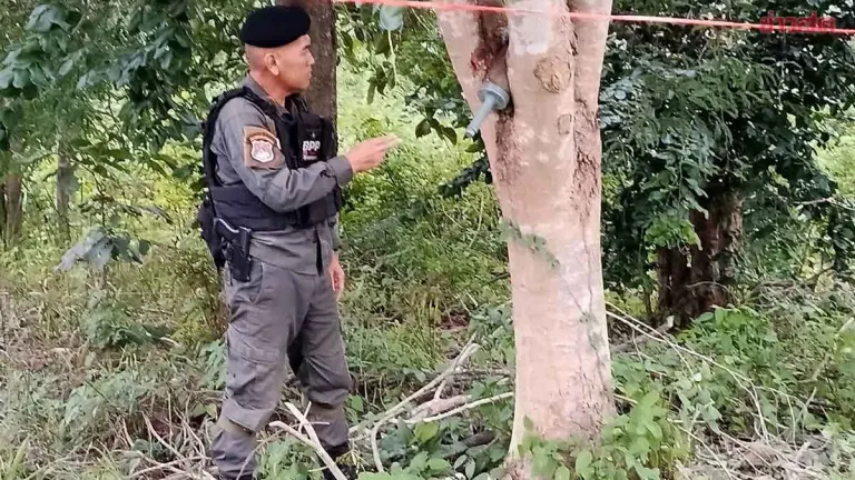 Army Clears 105mm Tank Round Found in Buriram Forest