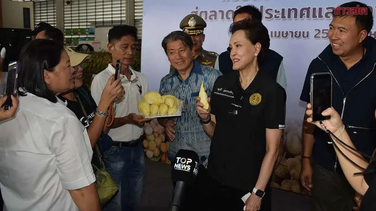 Supachee Monitors Quality Durian Exports, Pushes Online Commerce with Hundred-Million-Baht Orchard Model