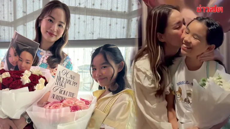 Thai Actress Shares Motherhood Joy as Daughter Returns from Boston