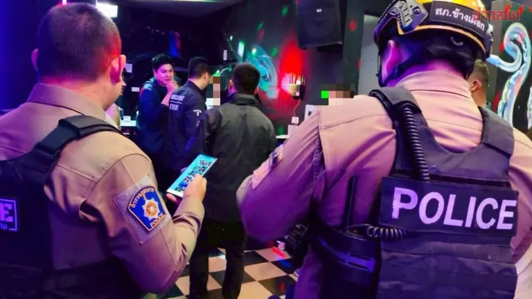 Illegal Bar Raided in Downtown Chiang Mai, 12 Undocumented Migrant Workers Arrested