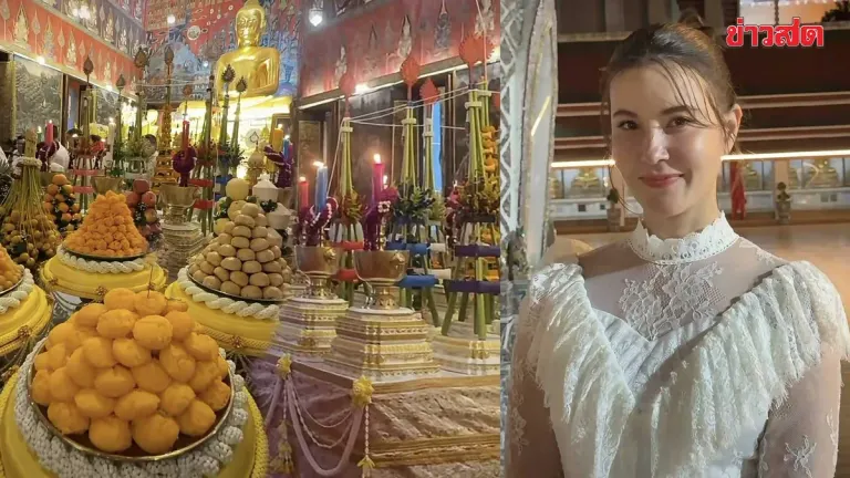 Actress Thanya Participates in Merit-Making Ceremony