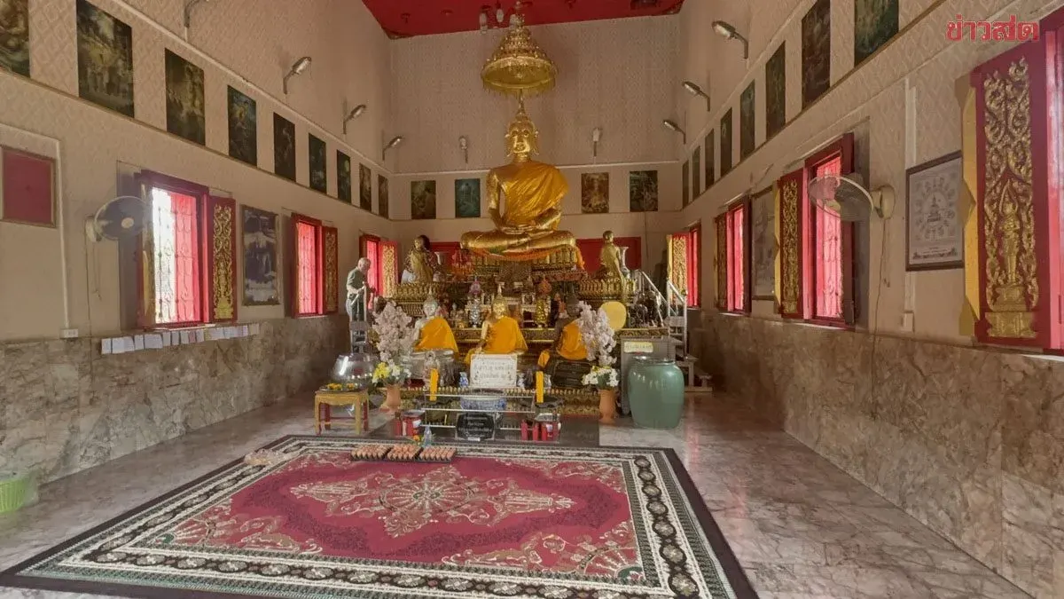 Luang Pho Kaen of Wat Kamphaeng Mani Dispels Illness and Grants Blessings of Success, Reveals Lucky Numbers to Devotees