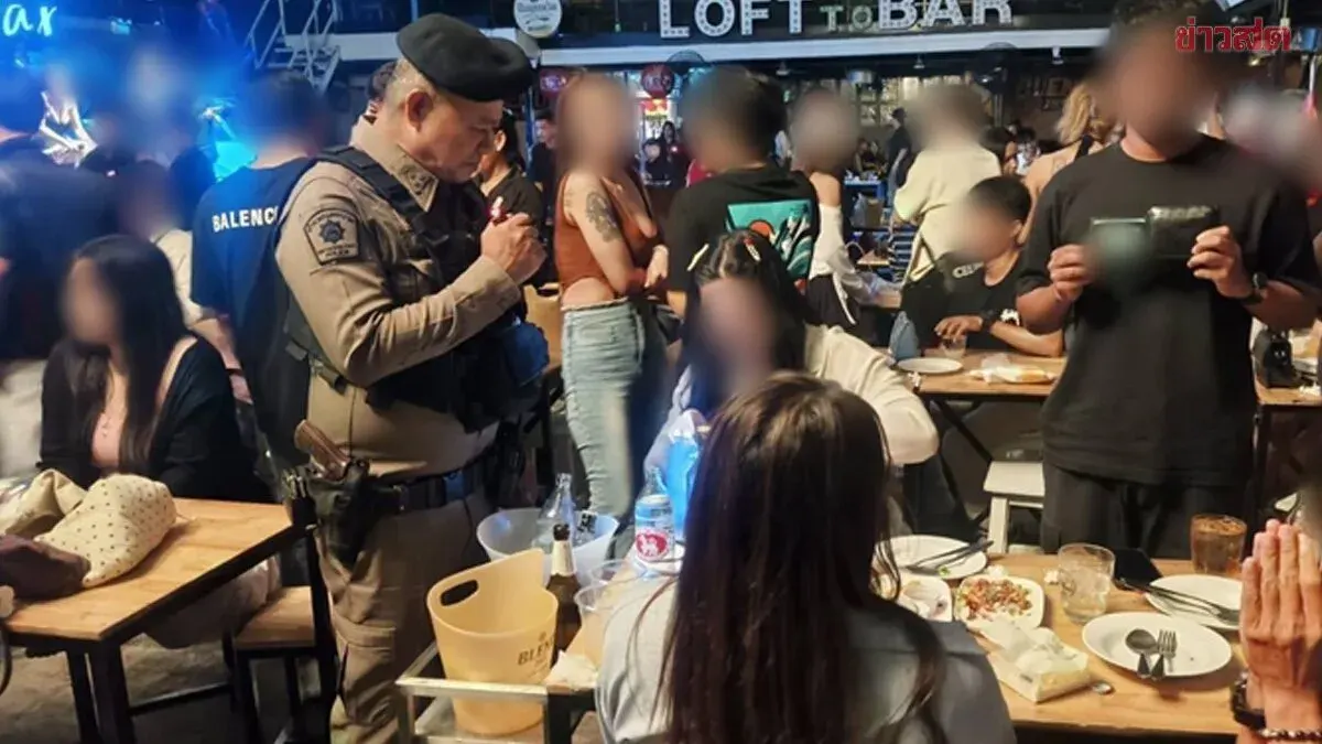 Wangthonanglang Police Raid 16 Entertainment Venues Across Three Zones