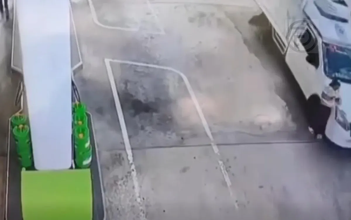 Woman Injured in Phuket Gas Station Collision