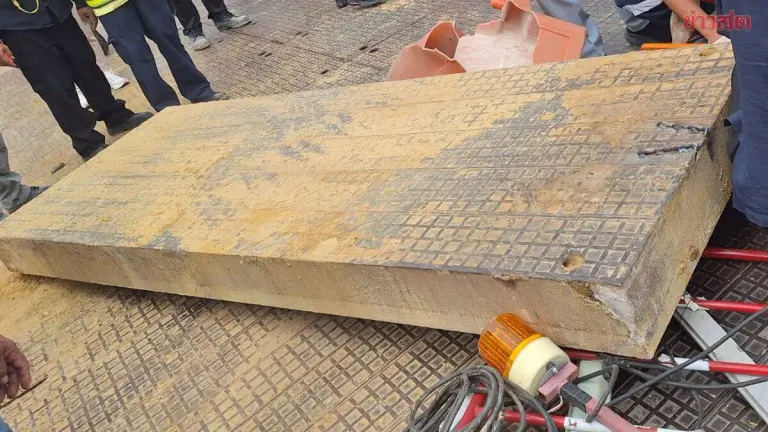 Concrete Slab Crushes Worker in Bangkok; Rescue Underway
