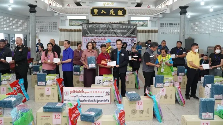 Po Tek Tung Foundation Rushes to Fire-Stricken Area, Distributes Financial Aid and Relief Supplies to Nakhon Sawan Fire Victims