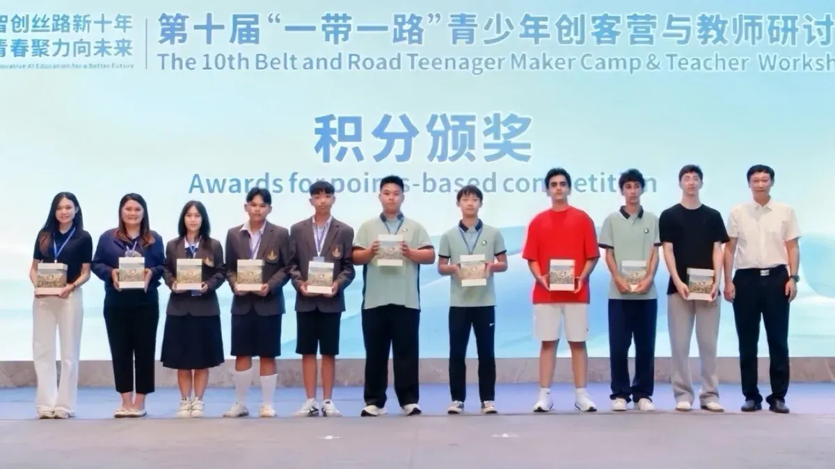 Thai Students Win First Prize at Belt and Road Camp in China