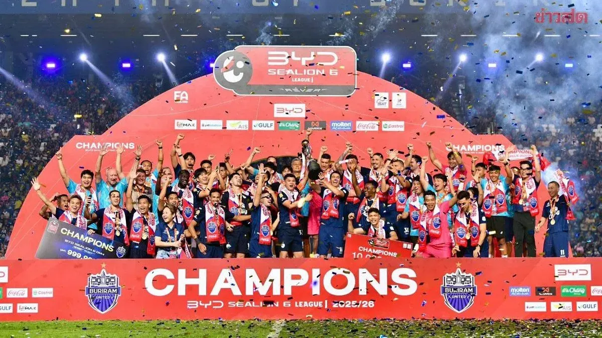 Buriram United Celebrates at Chang Arena as they Claim their 11th Thai League Championship