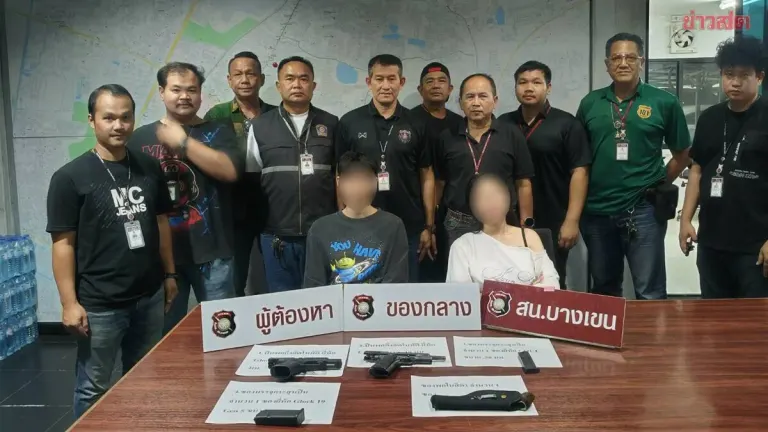 Two Teenagers Arrested for Carrying Guns in Bangkok Neighborhood