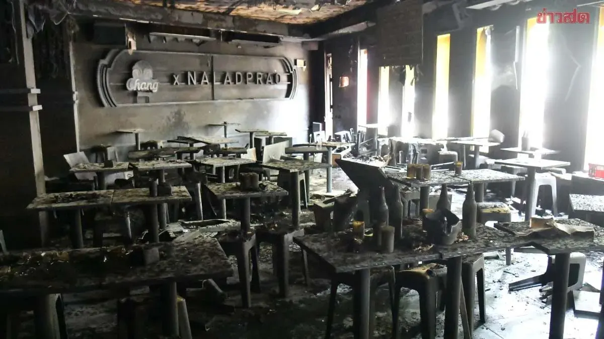 Police Still Investigating Ladprao Beer Hall Fire, Suspects to Be Named This Week