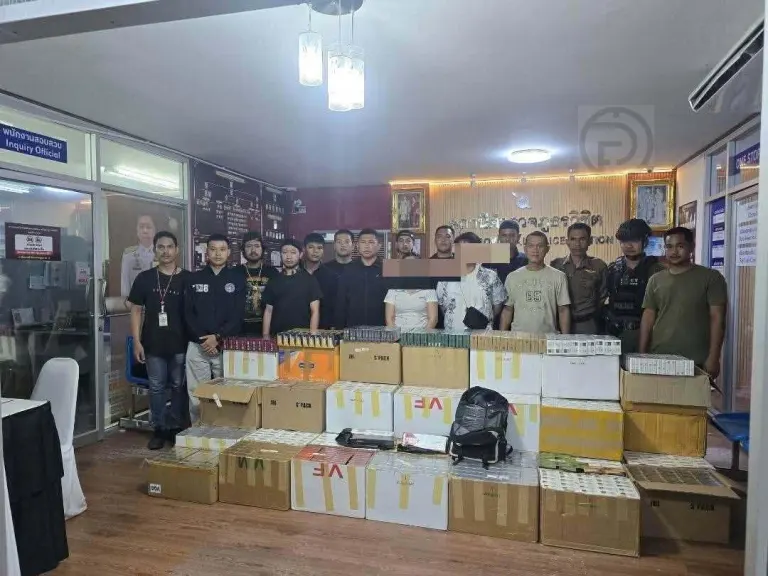 Police Seize 10,000 Packs of Smuggled Cigarettes in Phuket