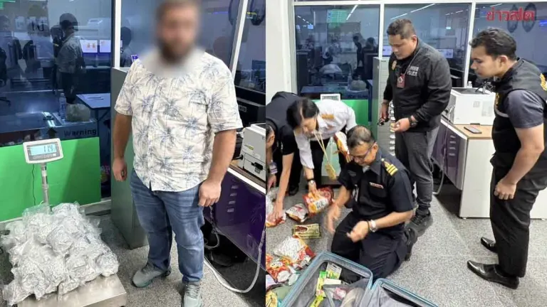 Russian Man Caught Smuggling 17kg Cannabis at Phuket Airport