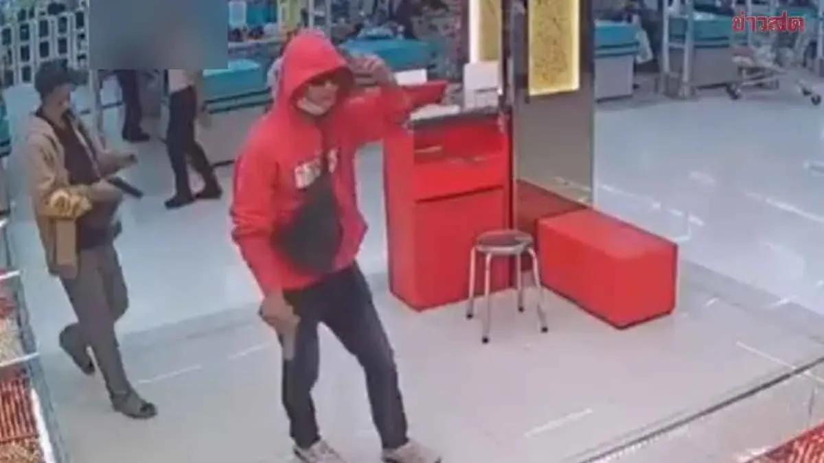 Armed Robbers Steal 13 Million Baht in Gold from Chiang Rai Store