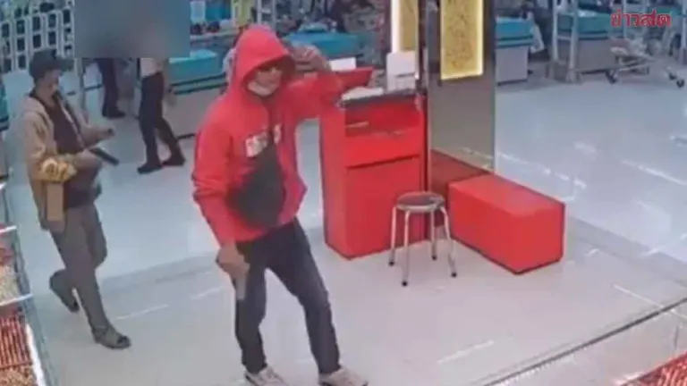 Armed Robbers Steal 13 Million Baht in Gold from Chiang Rai Store
