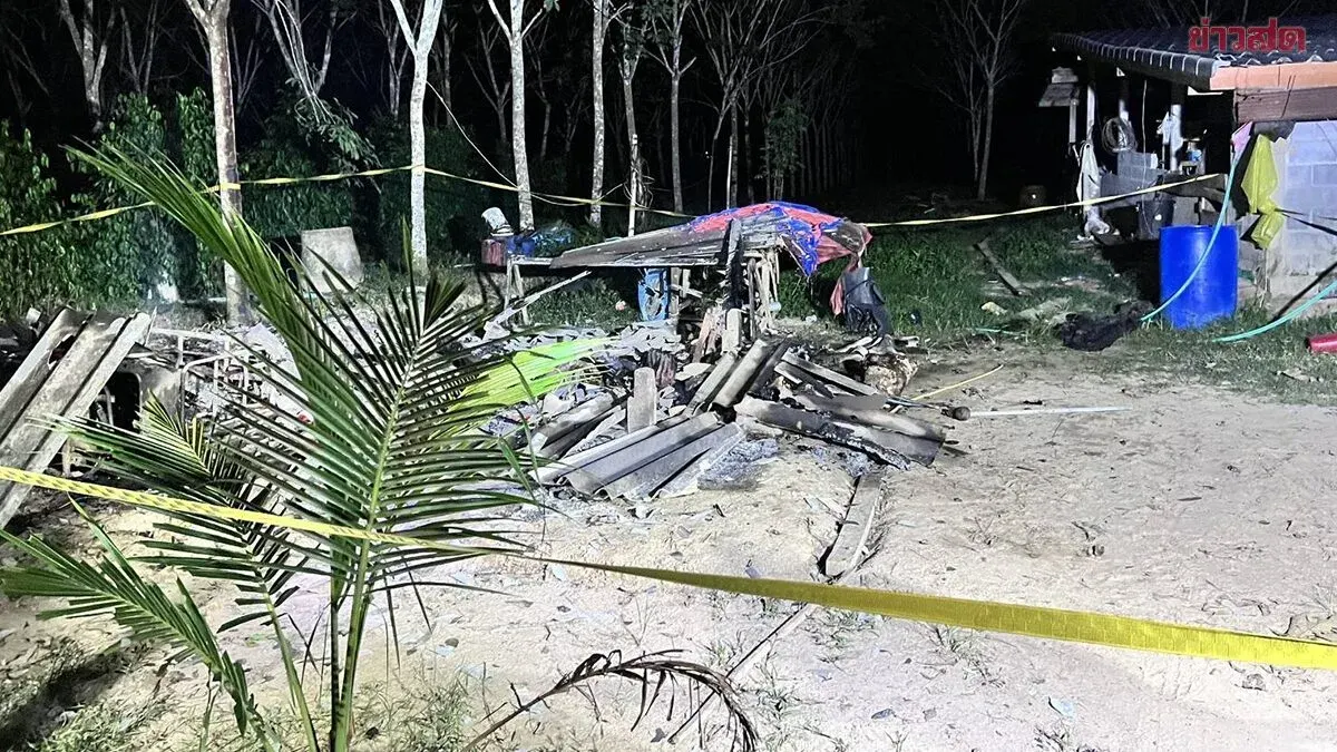 67-Year-Old Man Dies in Rubber Plantation Hut Fire