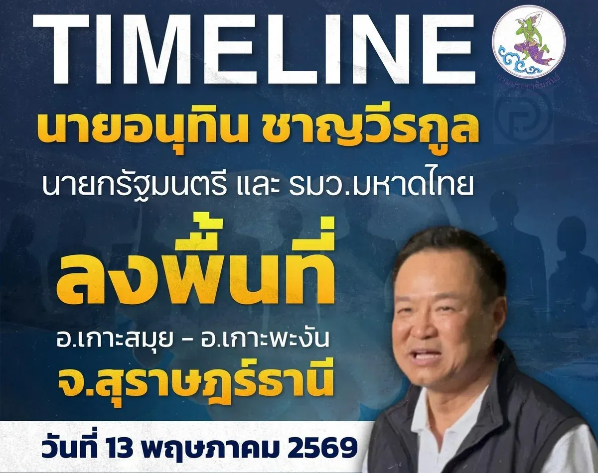 Thai Prime Minister to Visit Koh Samui and Koh Phangan