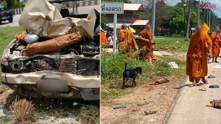 11-Year-Old Steals Truck, Crashes Into Monks Procession