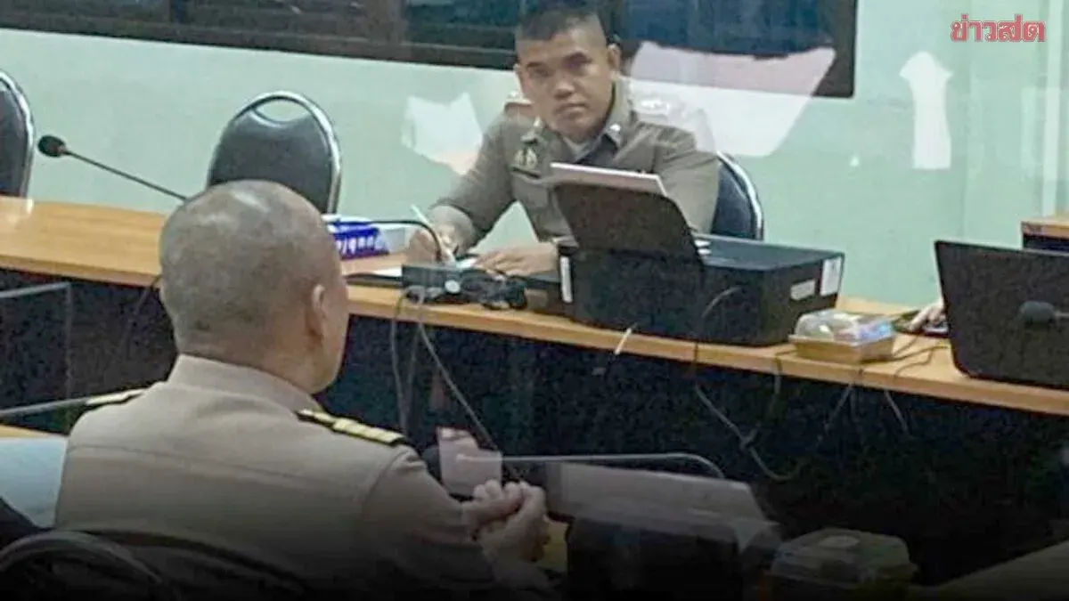 Navy Officer in Full Uniform Meets Police in Shooting Case Against MP Kamomsak
