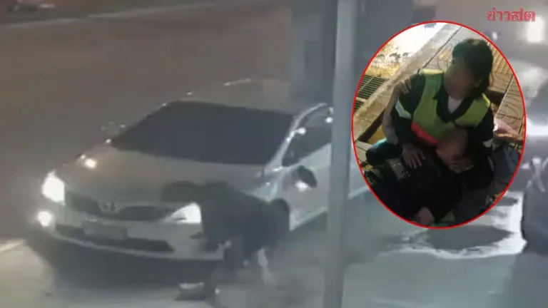 Street Sweeper Hit by Car, Driver Fled Without Helping