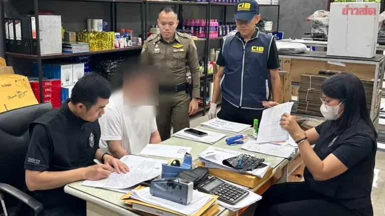 Police Dismantle Fake Invoice Network Causing 360 Million Baht Tax Loss