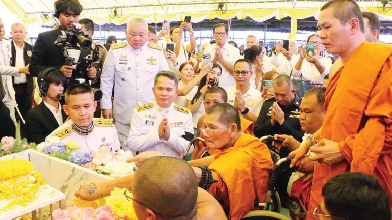 Governor Leads Temple Foundation Ceremony in Kalasin Province