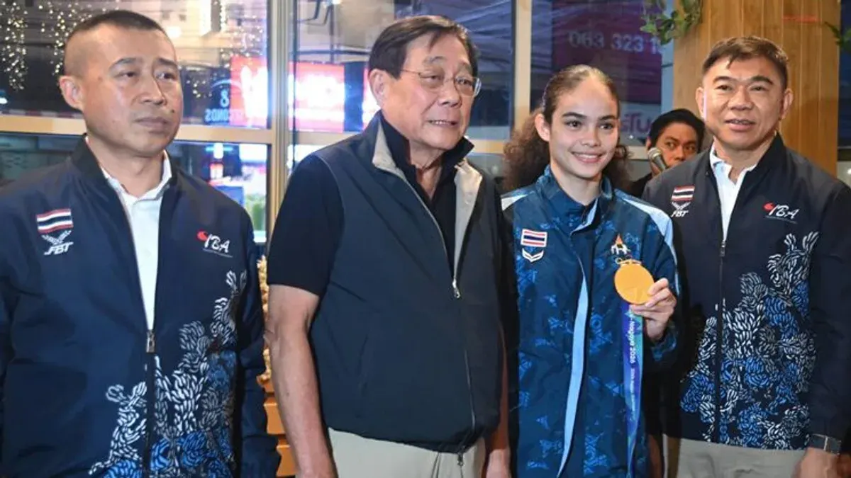 Thai Boxer Natthaporn Wins Asian Games Gold, Gets 3M Baht and Police Promotion