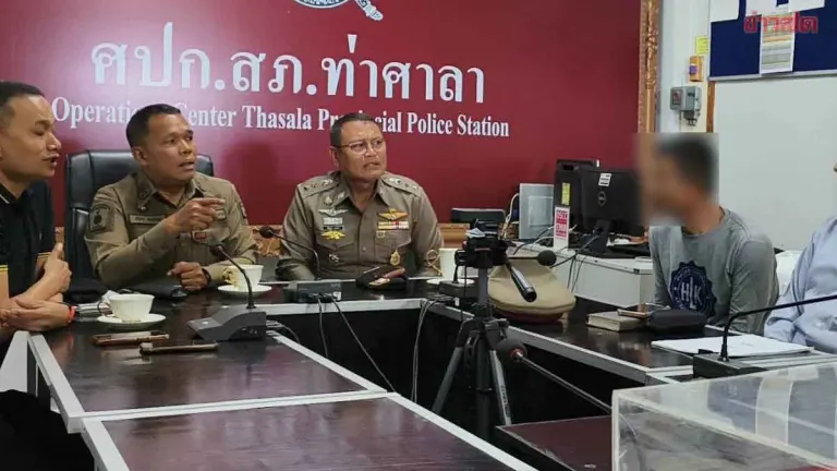 Suspect Surrenders in Fatal Shooting of "Nam Plakpla," Local Gang Boss in Tha Sala District