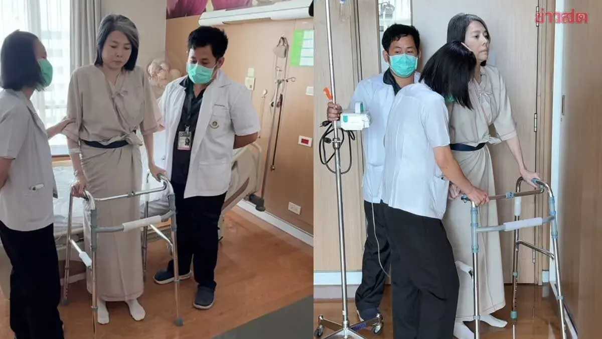 Ining Kulsatree Begins Physical Therapy After Hip Replacement Surgery