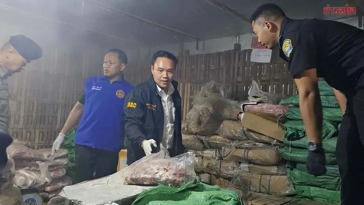 26 Tons Of Illegal Meat Seized At Samut Sakhon Cold Storage