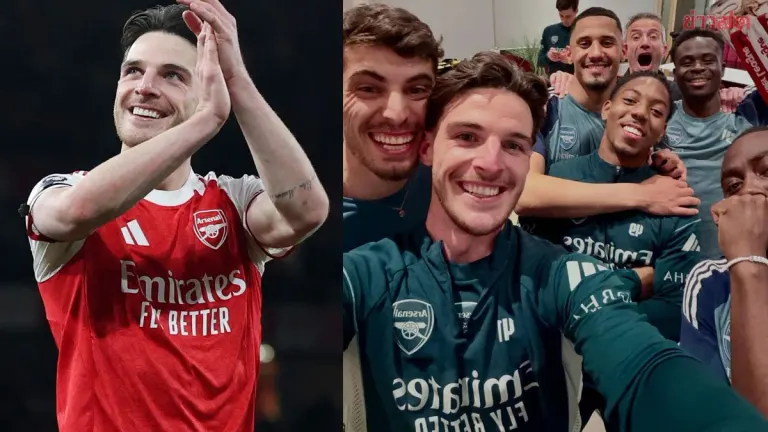 Declan Rice Posts After Arsenal Clinch Premier League Title This Season