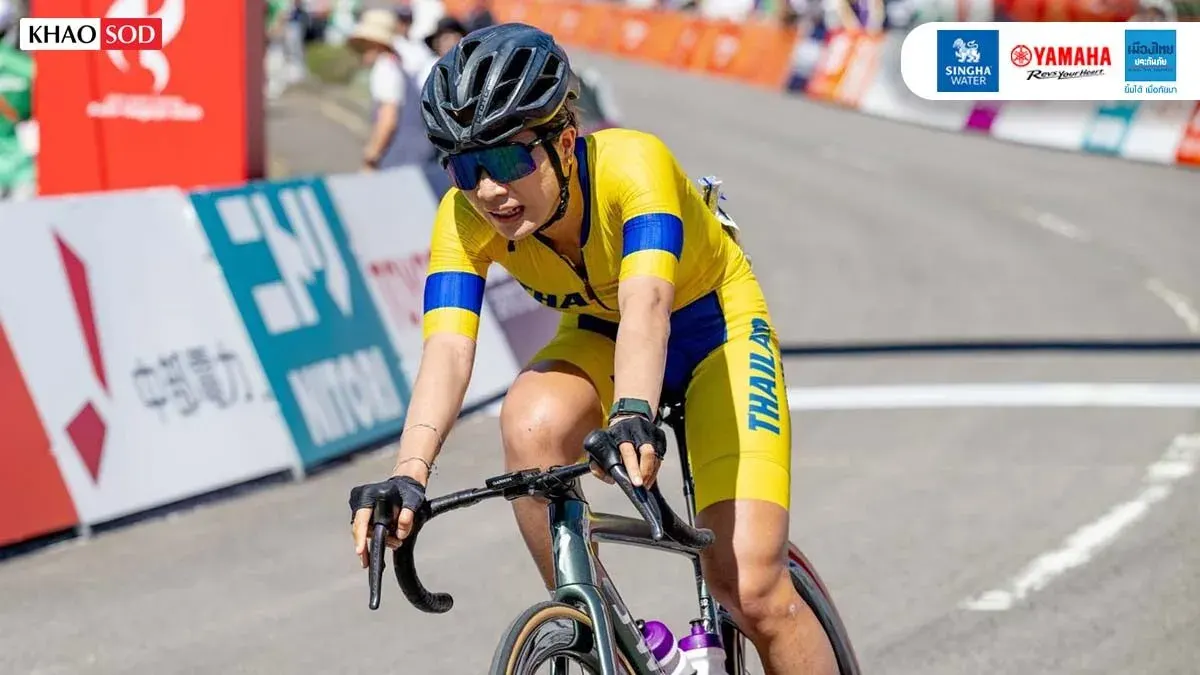 Thai Cyclist Chaniphon Finishes Ninth at Asian Games
