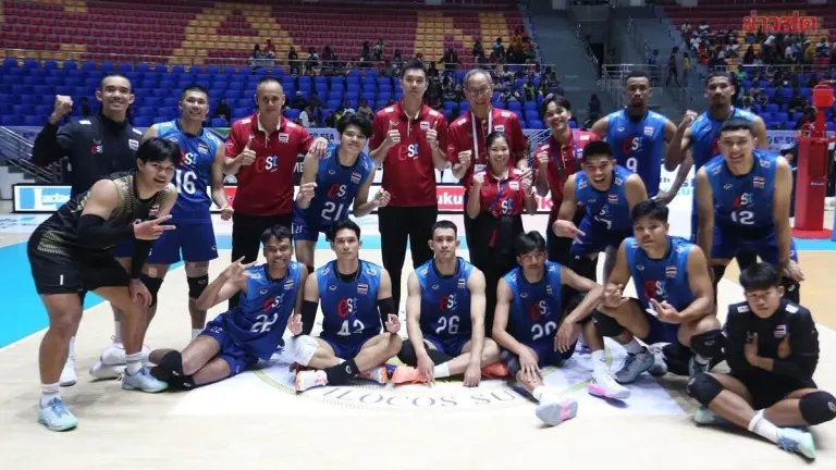 Thai Men's Volleyball Team Defeats Vietnam for Third Place