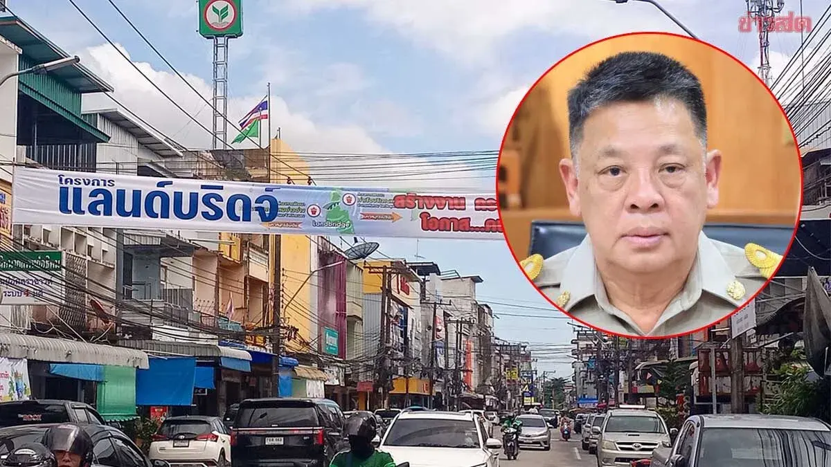 Chumphon Municipality Mayor Explains Support Banners for Land Bridge Project, Calls It a Democratic Right