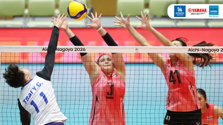 Thailand Women's Volleyball Sweeps Chinese Taipei, Advances to Asian Games Quarterfinals