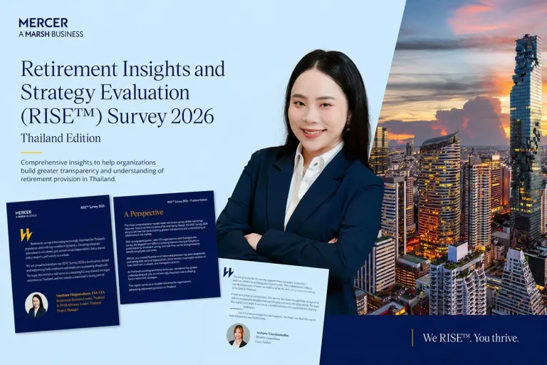 Mercer Releases Thailand's First 'Mercer RISE Survey 2026' to Enhance Retirement Planning for an Aging Society