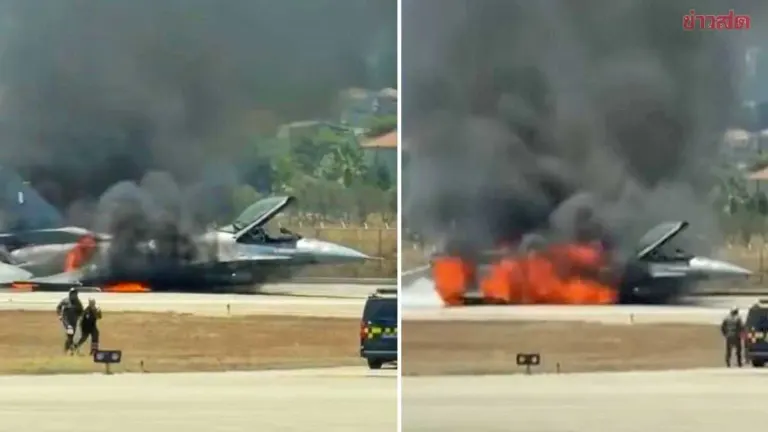 Greek F-16 Crash-Lands At Zakynthos, Catches Fire