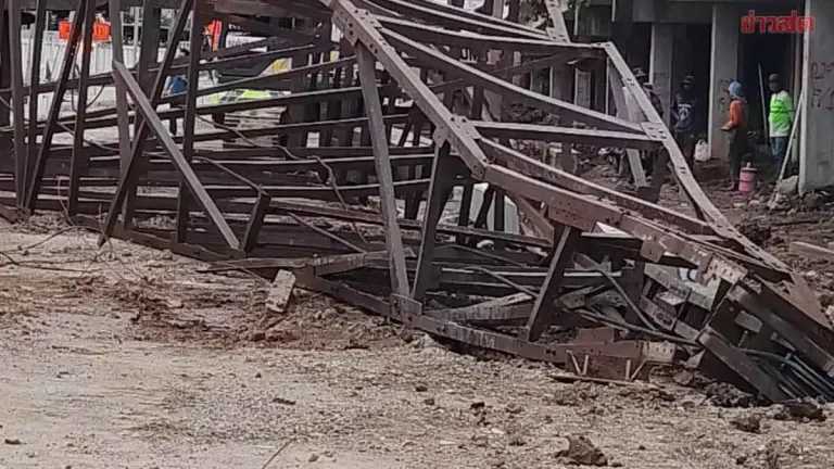 Crane Collapse Kills Worker on Rama II Road