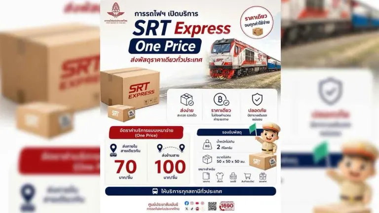 Thai Railways Launch Flat-Rate Parcel Shipping Service