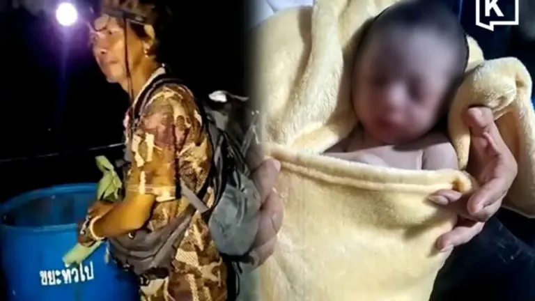 Scrap Collector Finds Newborn Baby Abandoned in Rayong Rubbish Bin