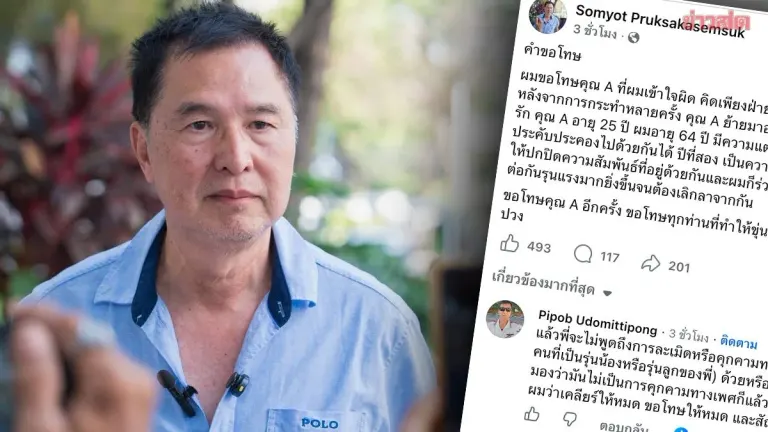 Political Activist Somyos Apologizes for Sexual Misconduct Allegation