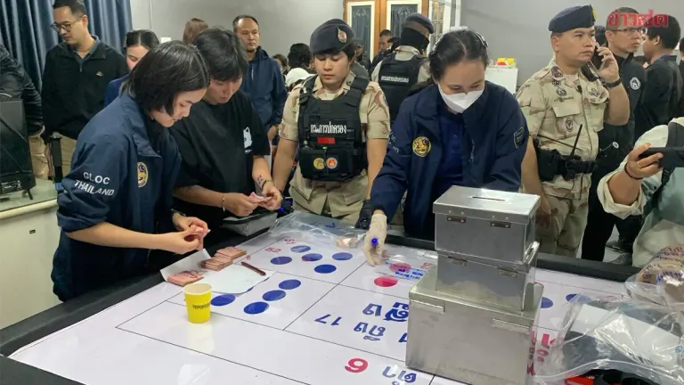 Police Chief Orders Investigation After Gambling Den Raid in Bangkok