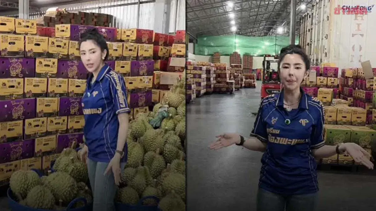 Nong Phaphaeng Shop Insists on 1-7 Day Delivery After Pimry Pie's Live Durian Sale at 100 Baht Each Amid 30-Day Pre-Order Controversy