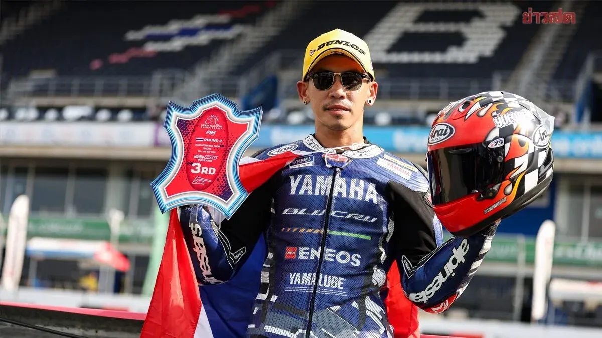Tee-Anupap Secures Podium Finish at Home Race on Yamaha YZF-R6 in ARRC Buriram Competition