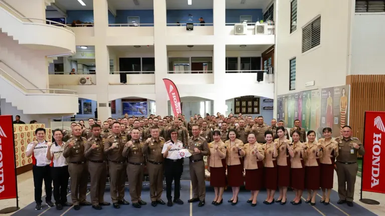 Police Receive 1,000 Helmets from Thai Honda for Road Safety